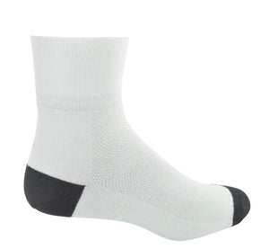 Our bike socks is knitted with a super-fine Coolmax Core Spun yarn, and features a seamless toe, arch support, and reinforced heel and toe.     We can print almost anything on our socks. We cannot print branded logos or copyrighted images unless you have permission or own the rights. This includes teams and company logos as well as characters or artwork with copyrights.