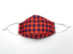 Open image in slideshow, Cardinal Plaid Mask

