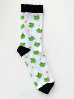 Frog Pattern Printed Sock