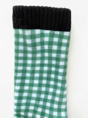 Open image in slideshow, Gingham Printed Sock (2 Colors)
