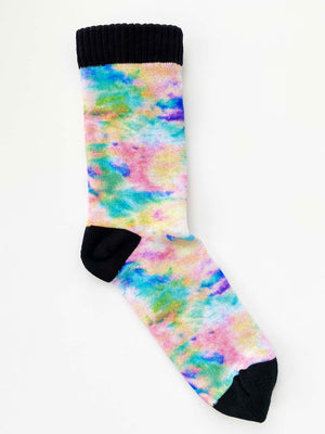 Open image in slideshow, Multicolor Tie Dye Printed Sock
