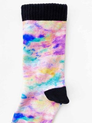 Multicolor Tie Dye Printed Sock