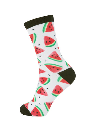 Open image in slideshow, Watermelon Pattern Printed Sock
