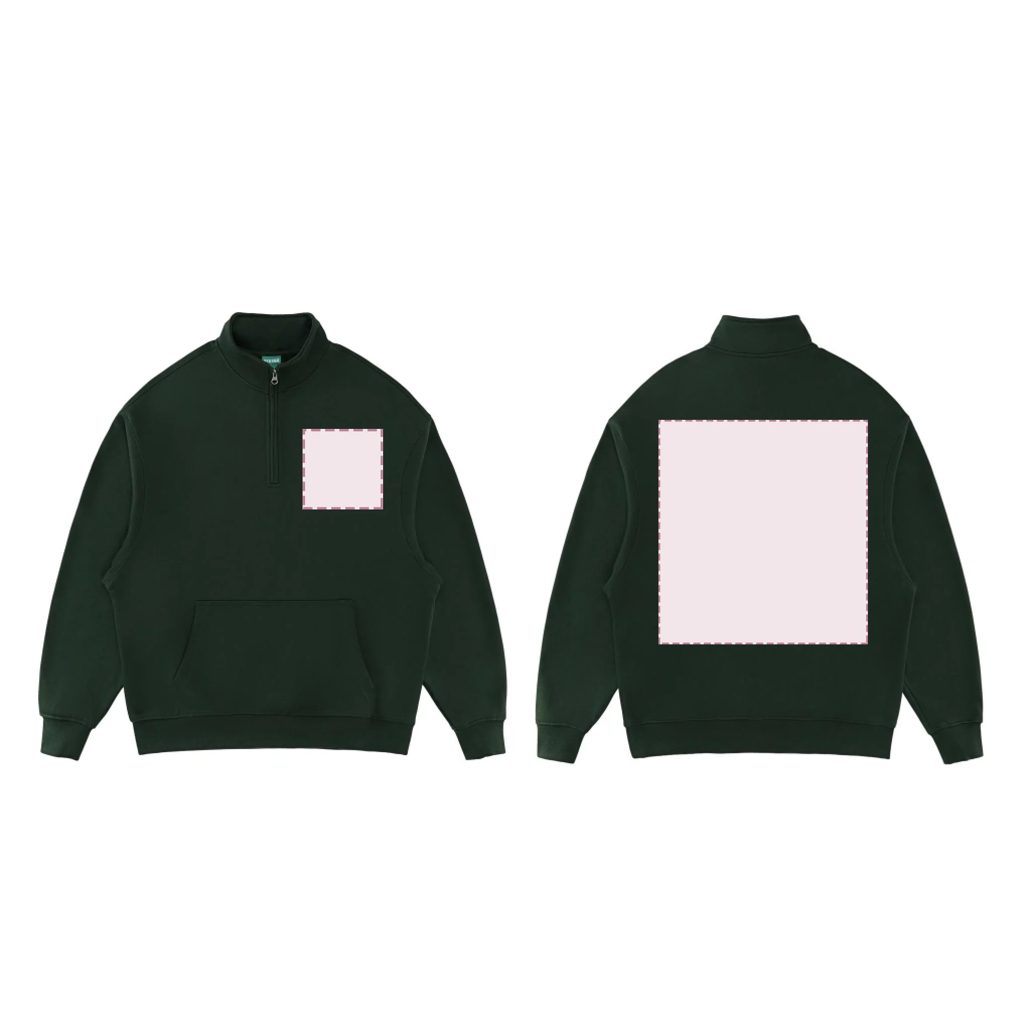 Jungle Green_Essential Halfzip sweats