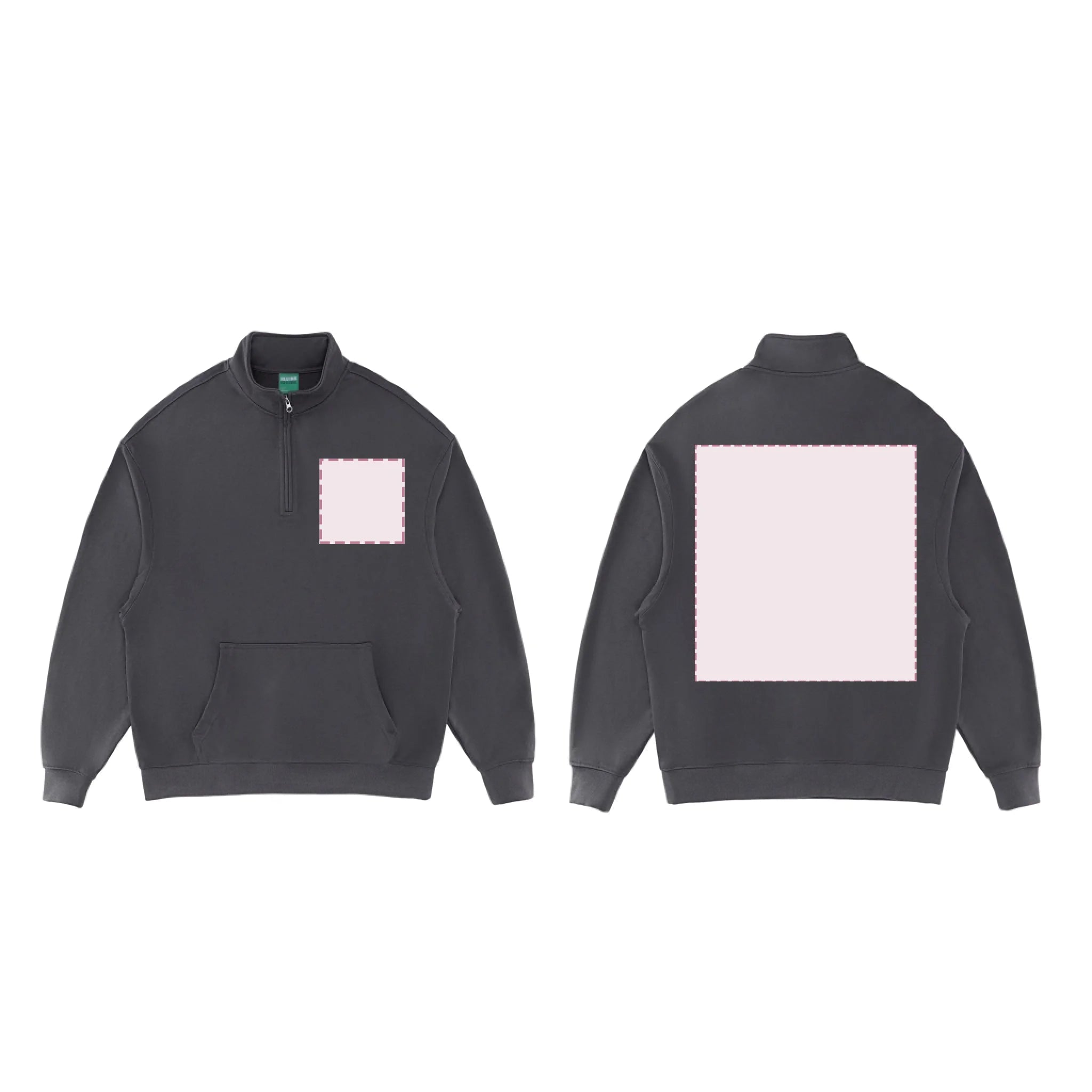 Dark Grey_Essential Halfzip sweats