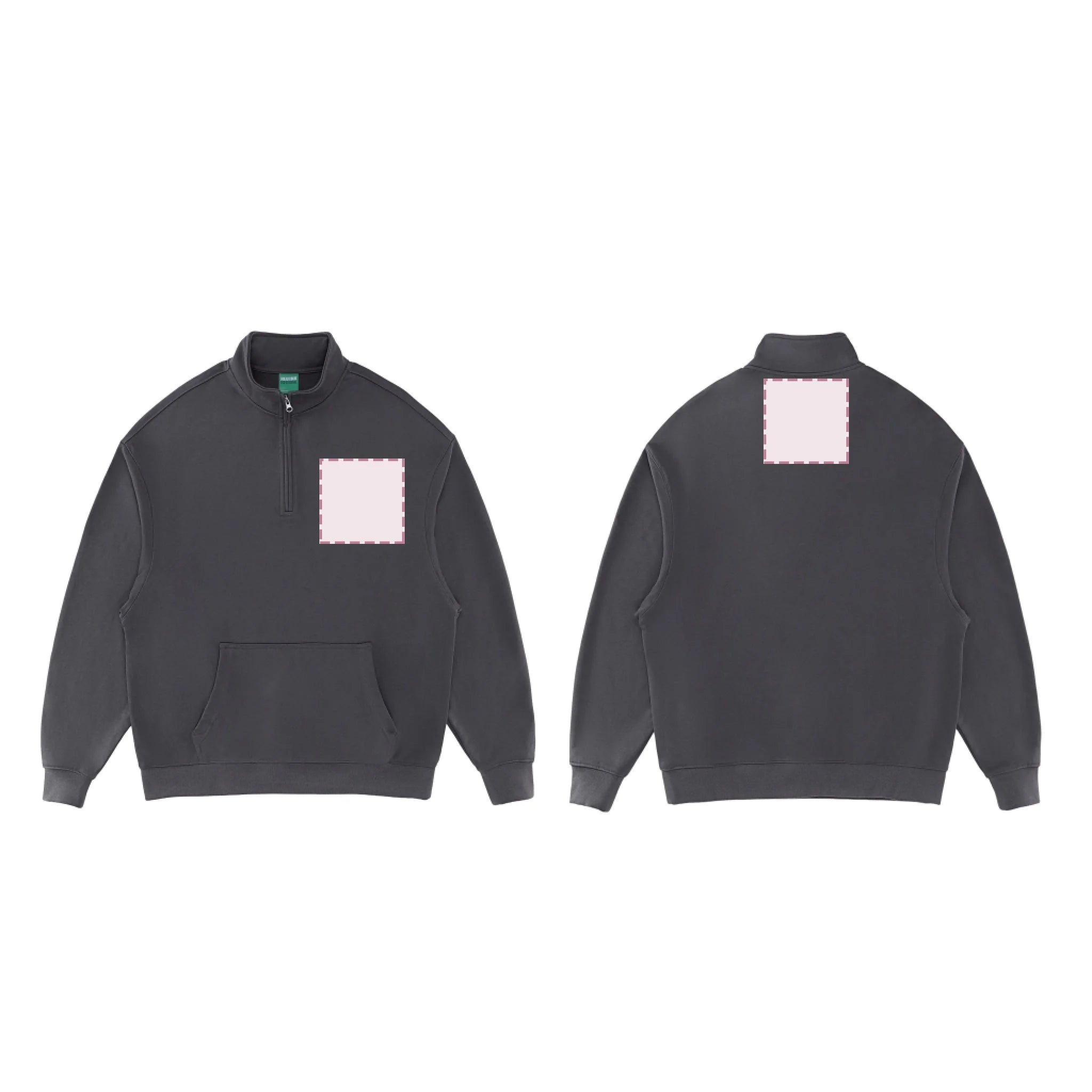 Dark Grey_Essential Halfzip sweats