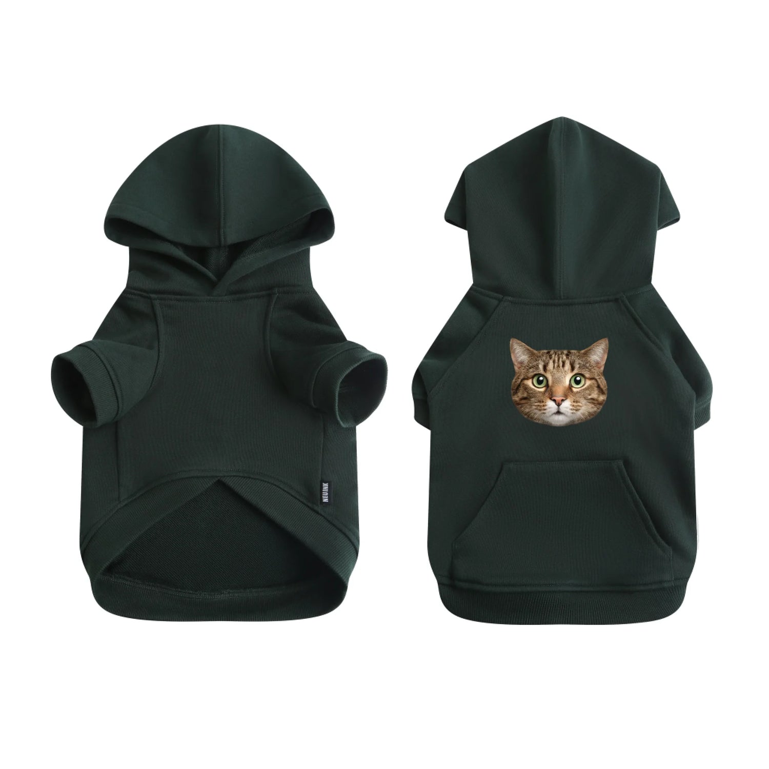 Custom Pet Face Printed Essential Dog Hoodie