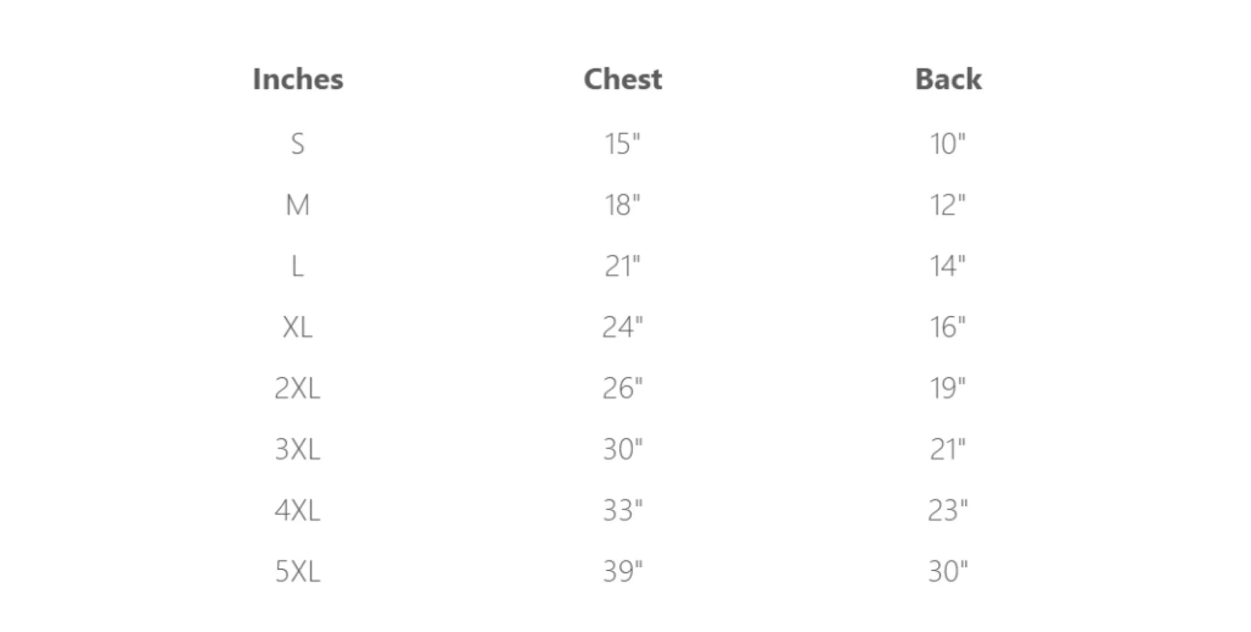 dog hoodie sizing