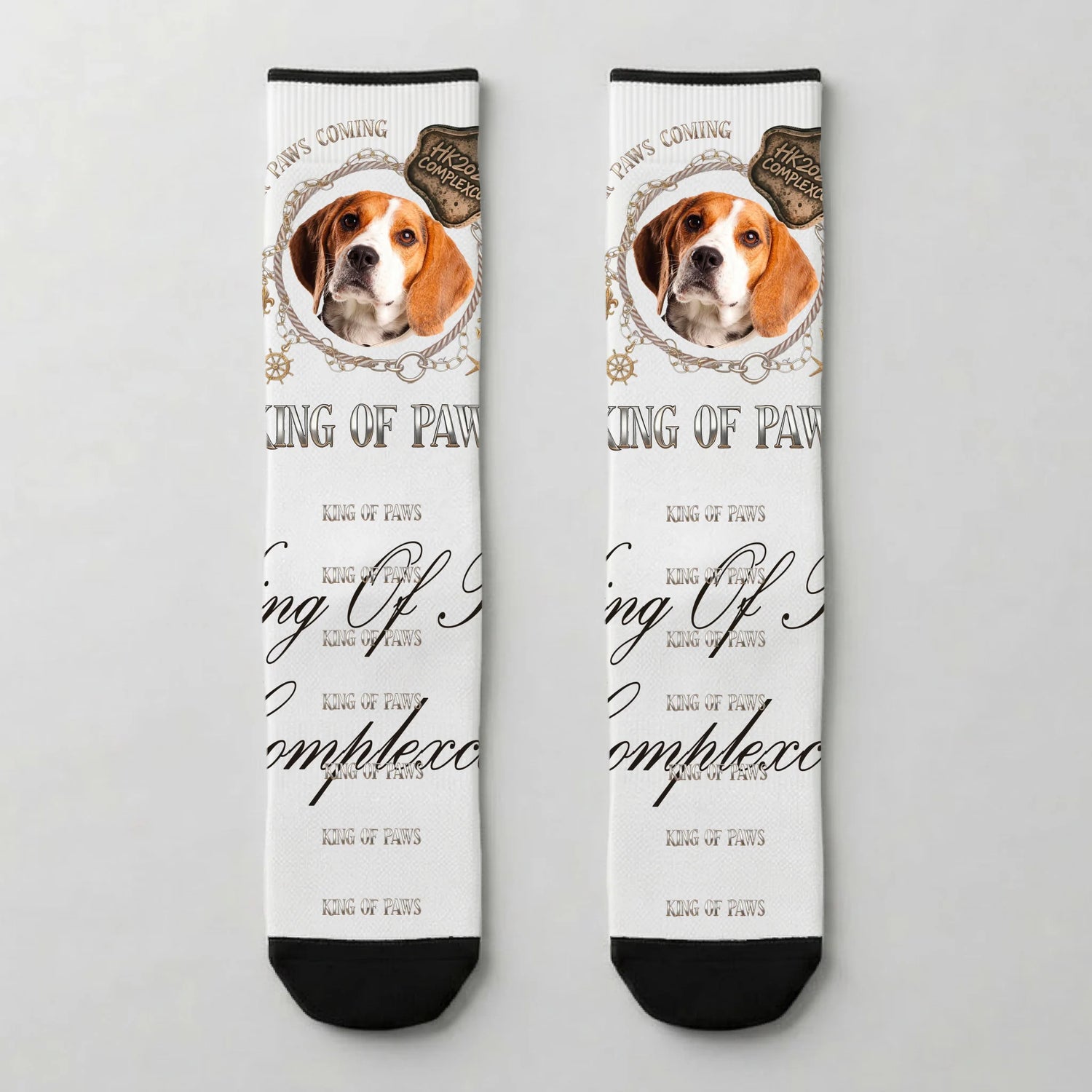 ComplexCon Custom King of Paws Socks