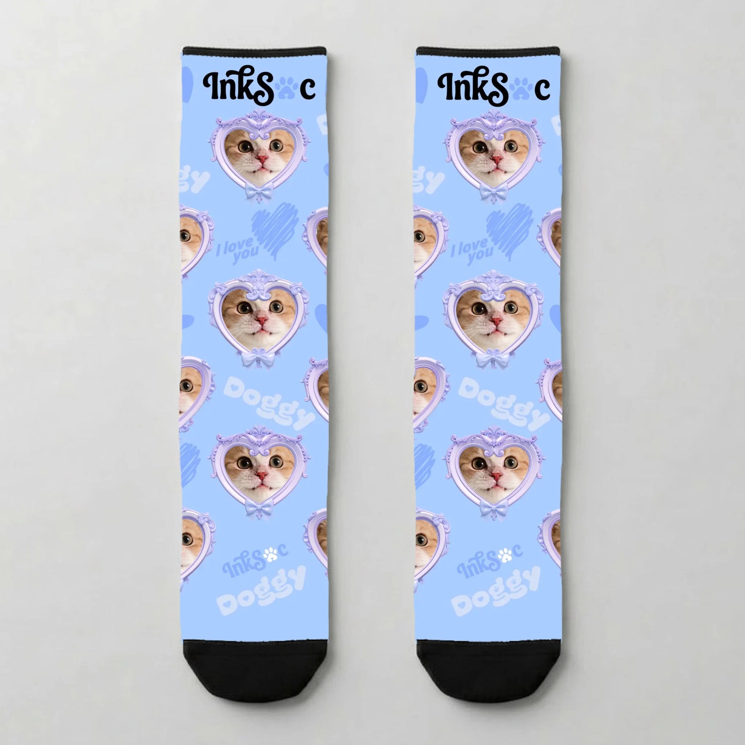 Custom Frame of Love Socks