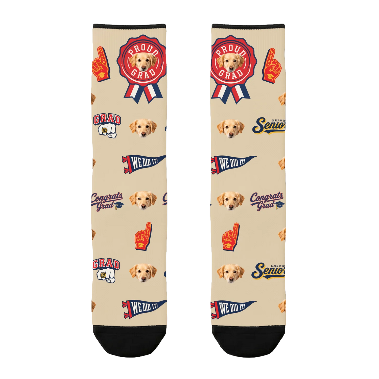 Custom Proud Grad Socks