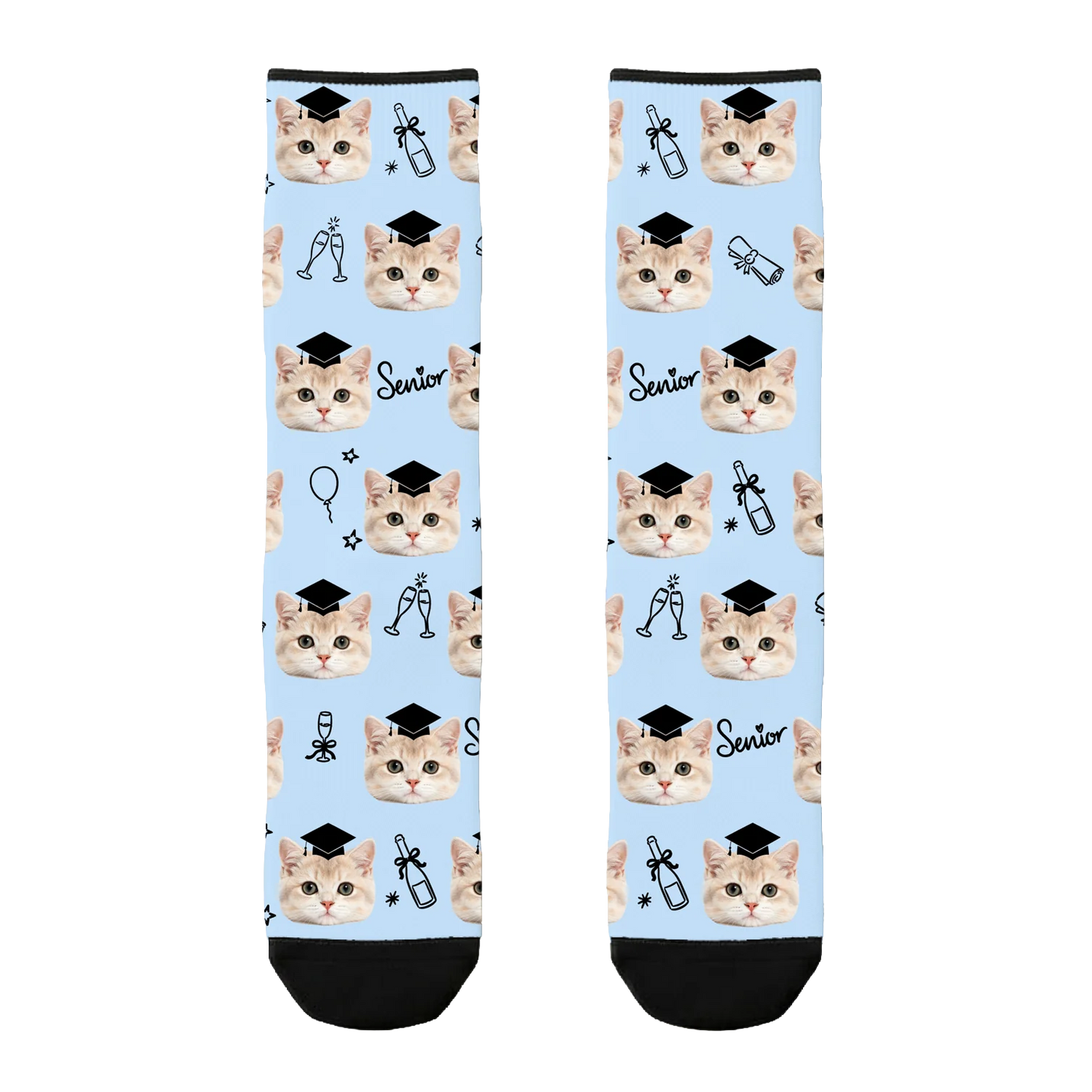 Custom Graduation Cap Socks