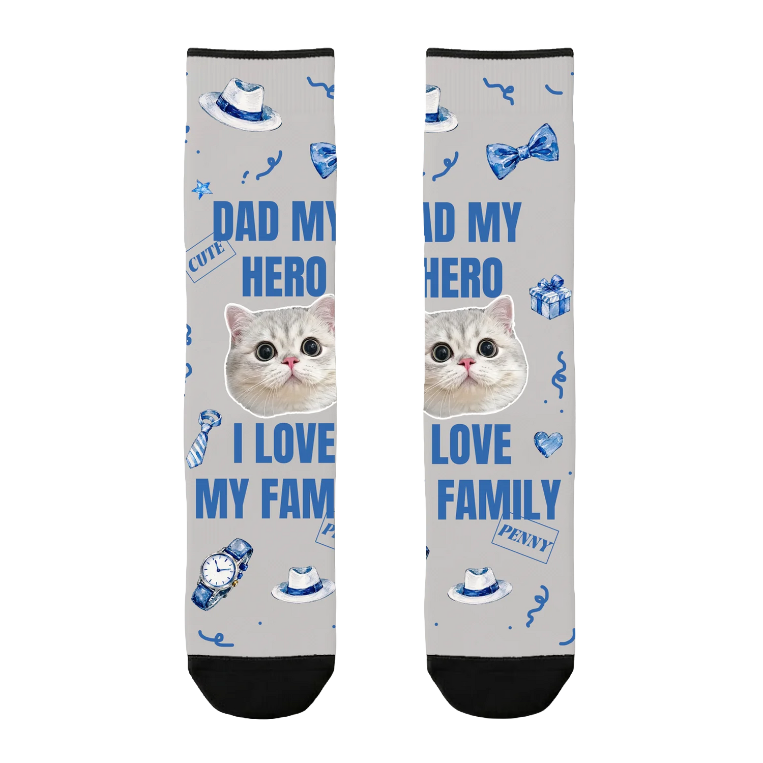 Custom Hero Dad Socks