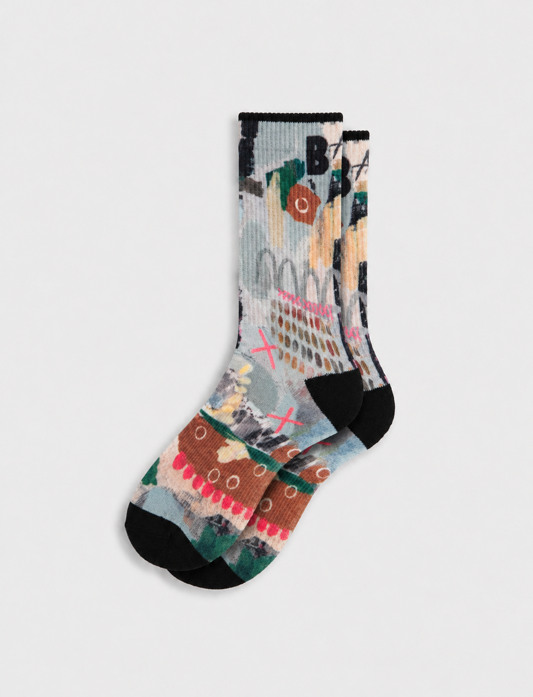 Atelier Notes Everyday Socks — Sage Blush