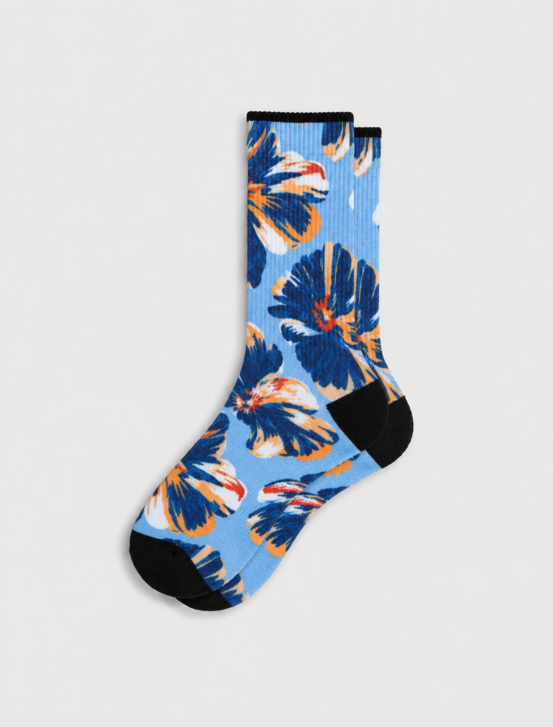 Azure Bloom Everyday Socks — Sky Saffron