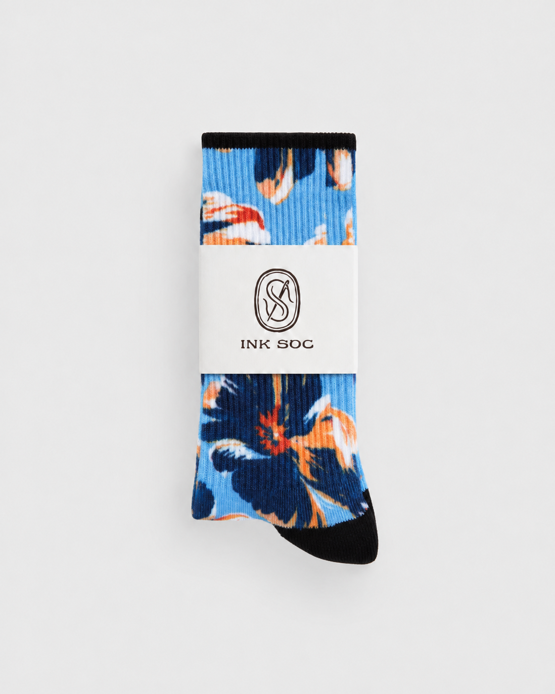 Azure Bloom Everyday Socks — Sky Saffron