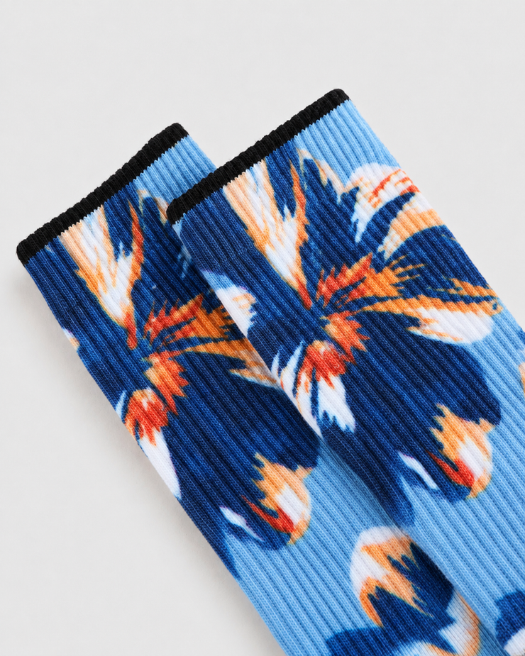 Azure Bloom Everyday Socks — Sky Saffron