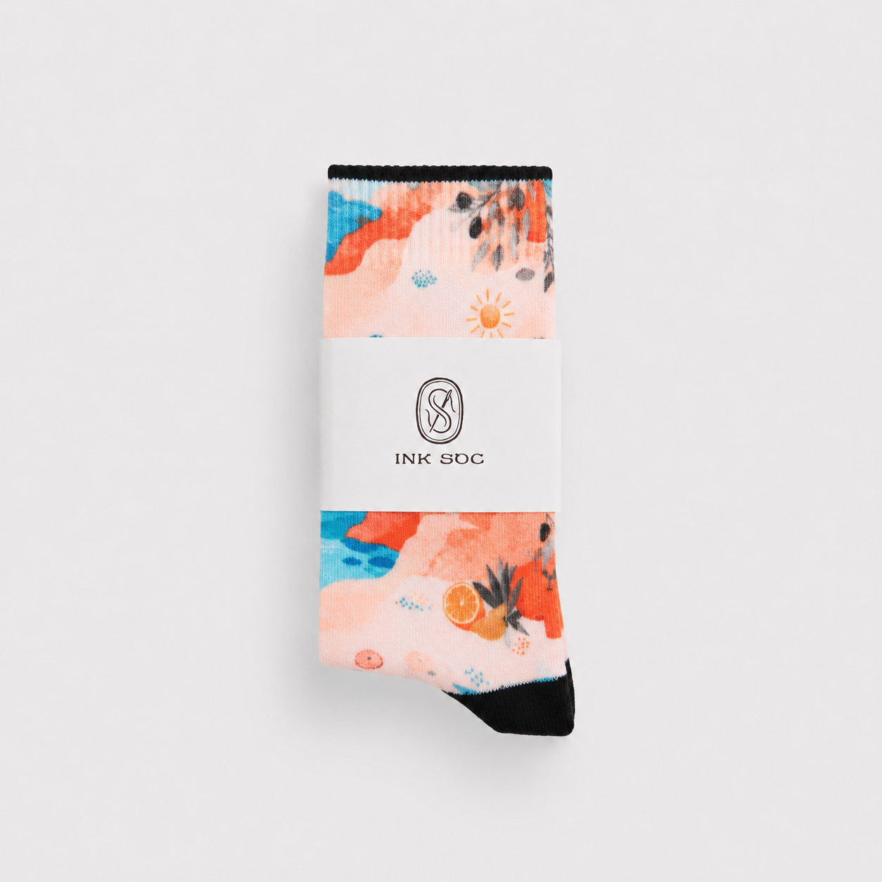 Coastal Mosaic Everyday Socks — Aegean Sun