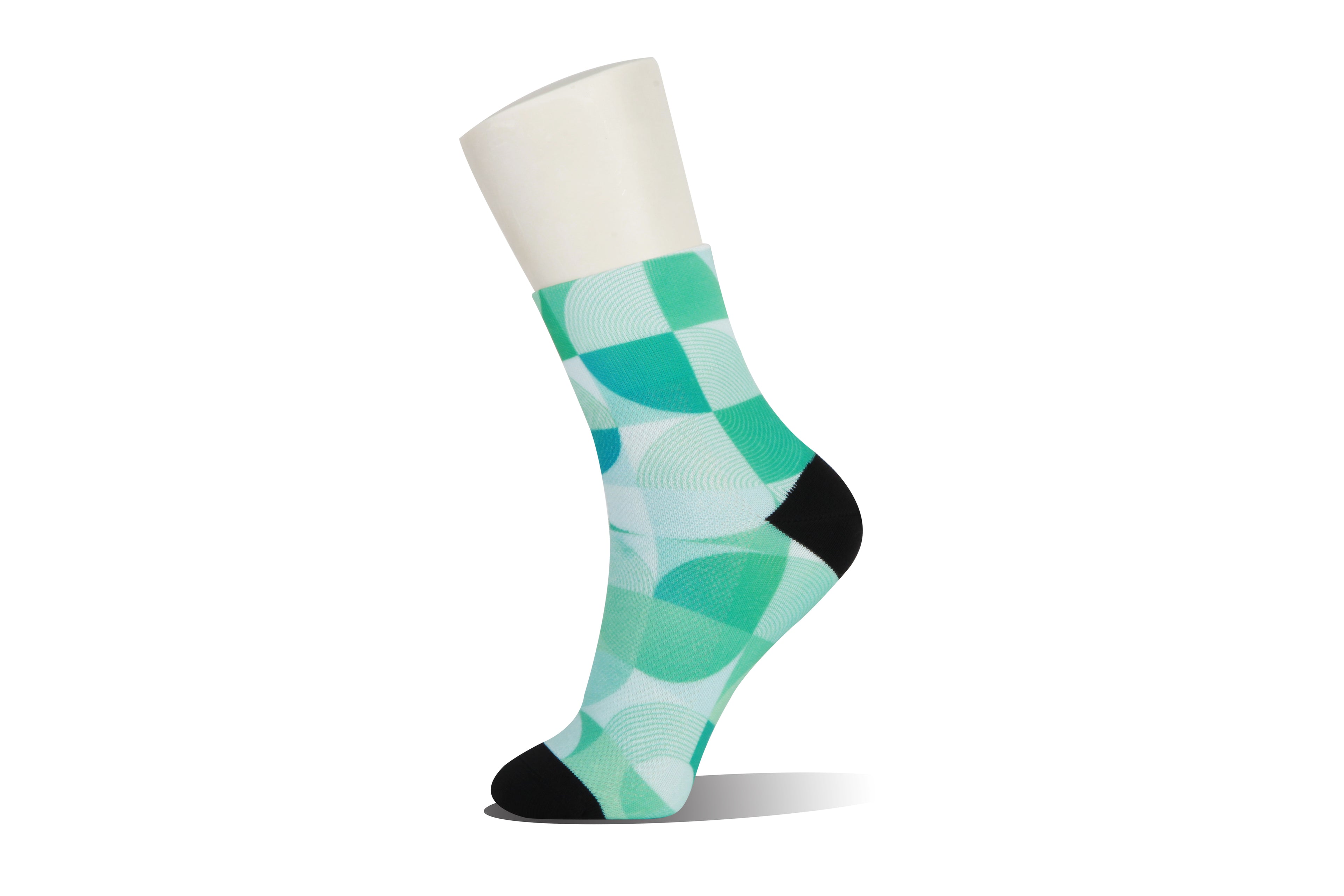 Concentric Circles Printed Bike Socks