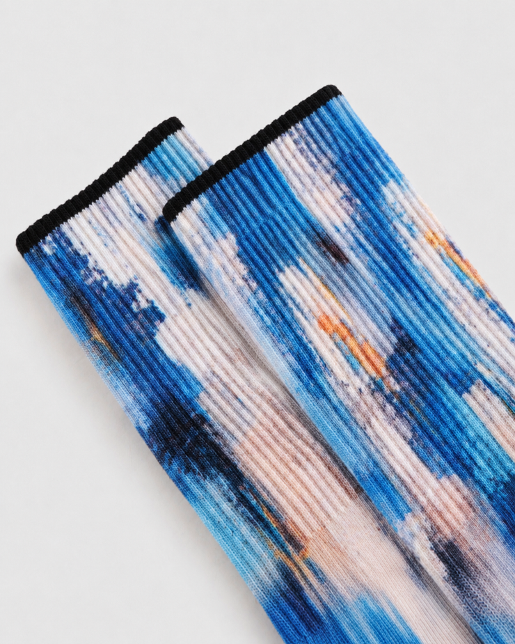 Indigo Drift Everyday Socks — Cobalt Mist