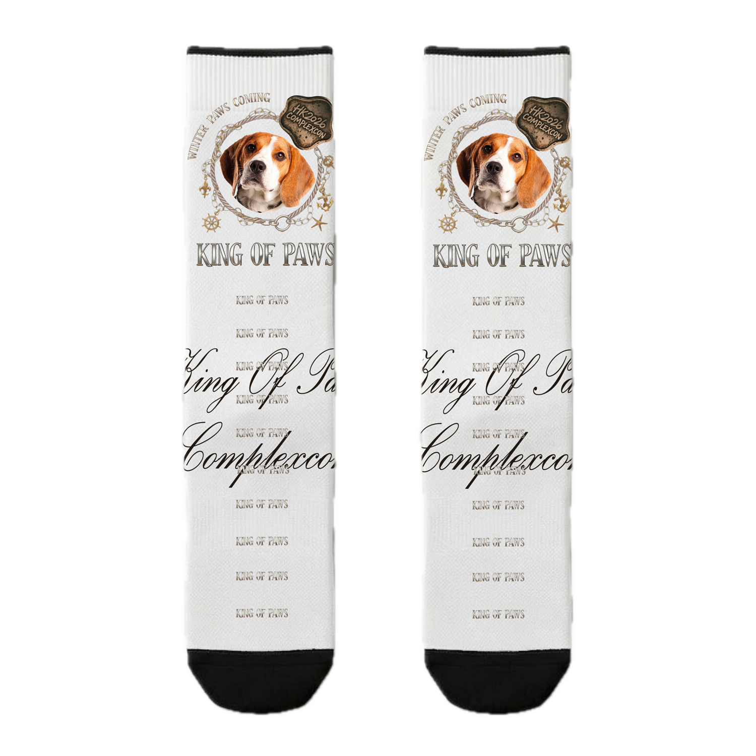 ComplexCon Custom King of Paws Socks