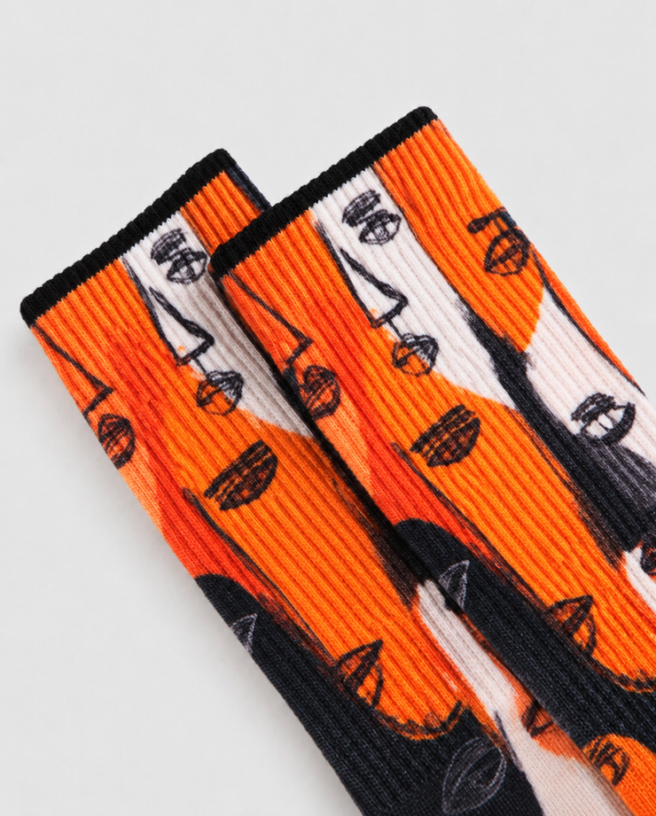 Line Muse Everyday Socks — Amber Noir
