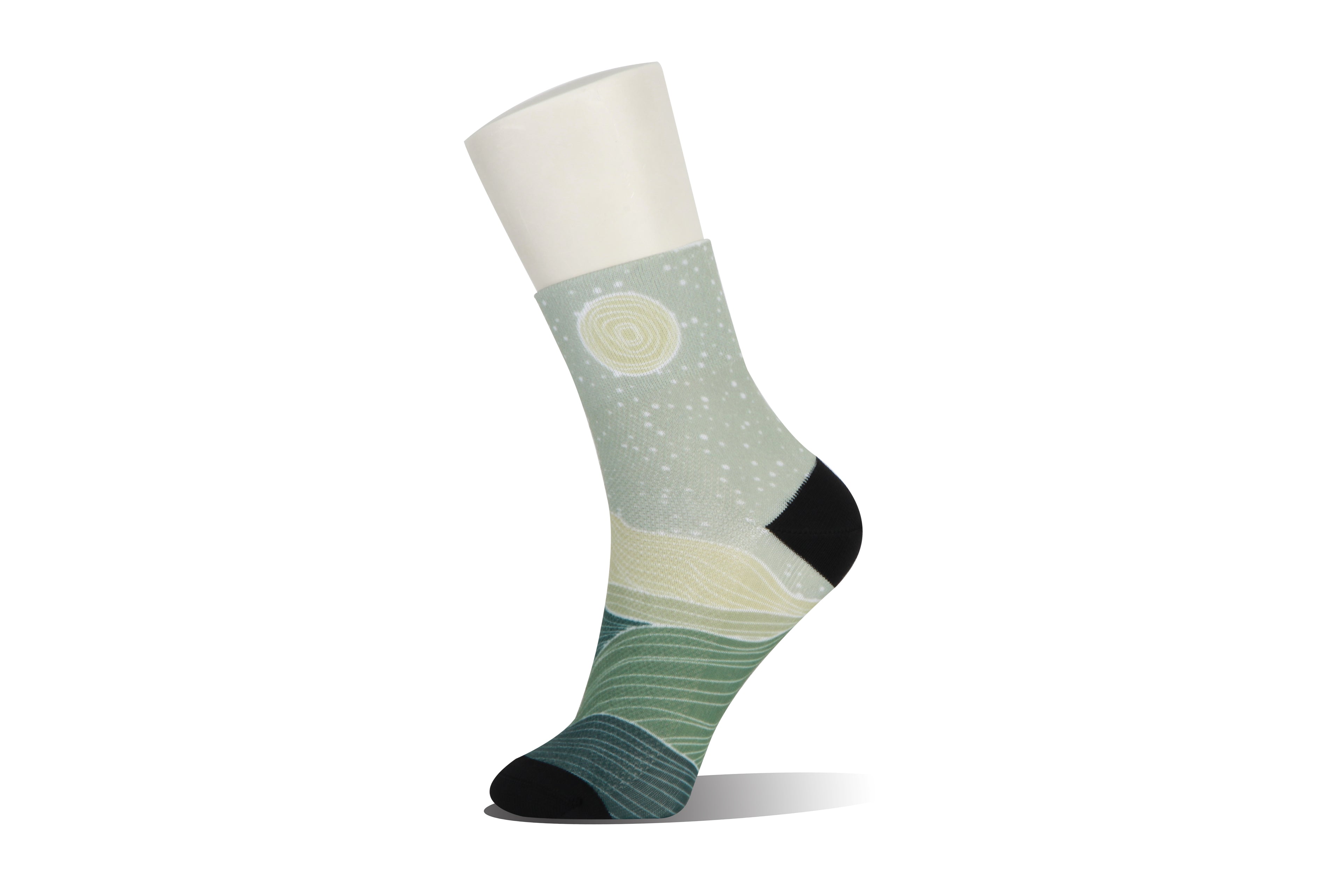Lunar Peaks Printed Bike Socks