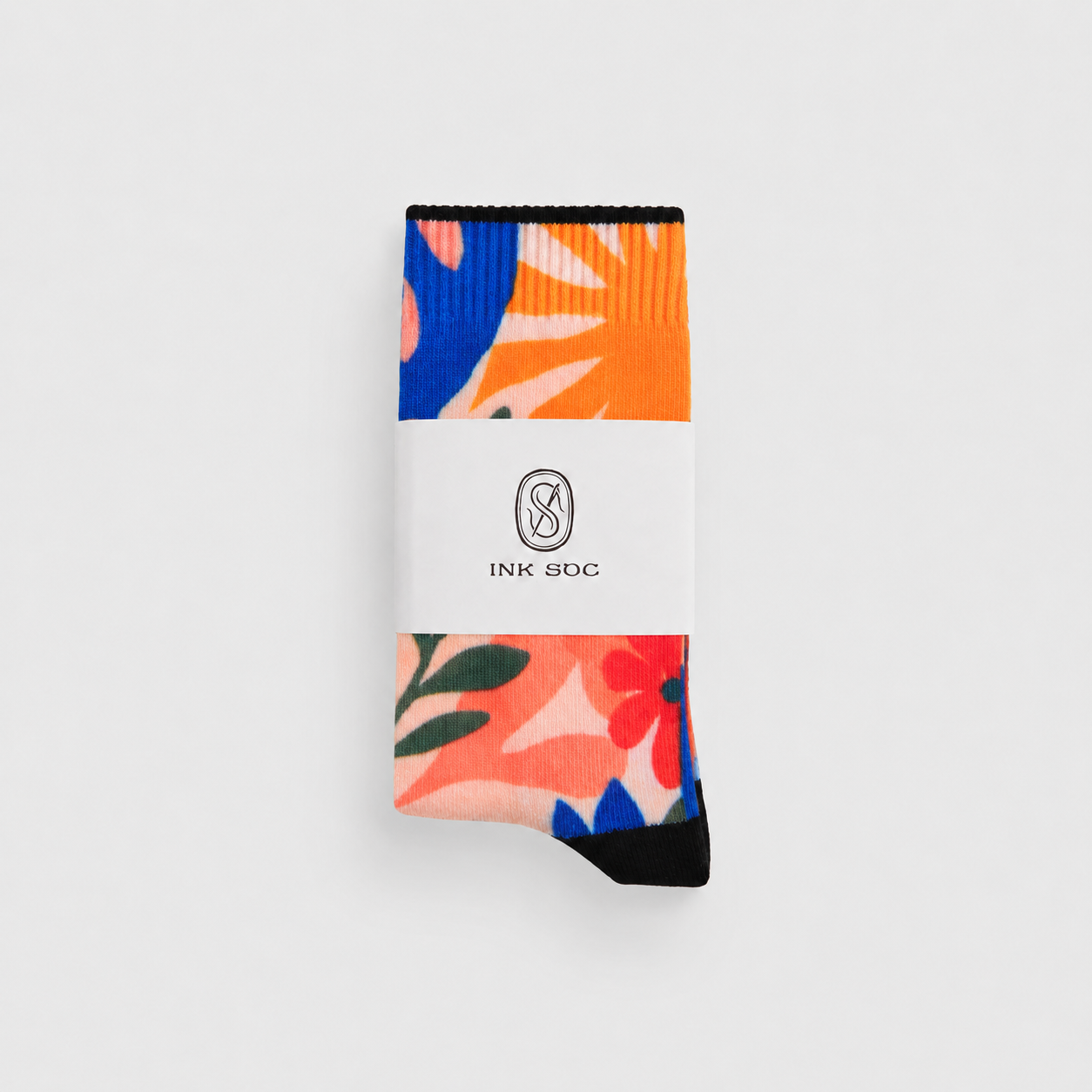 Heritage Tile Everyday Socks — Indigo Terra