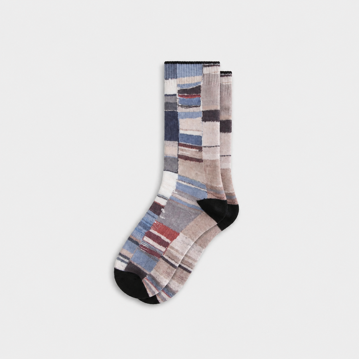 Patchwork Field Everyday Socks — Slate Earth