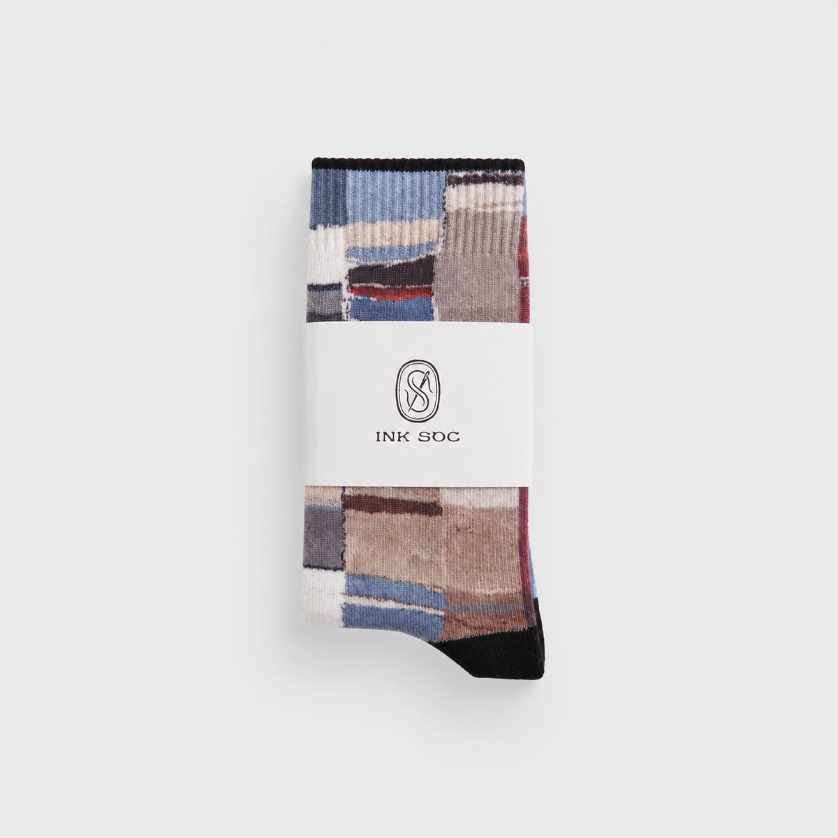 Patchwork Field Everyday Socks — Slate Earth