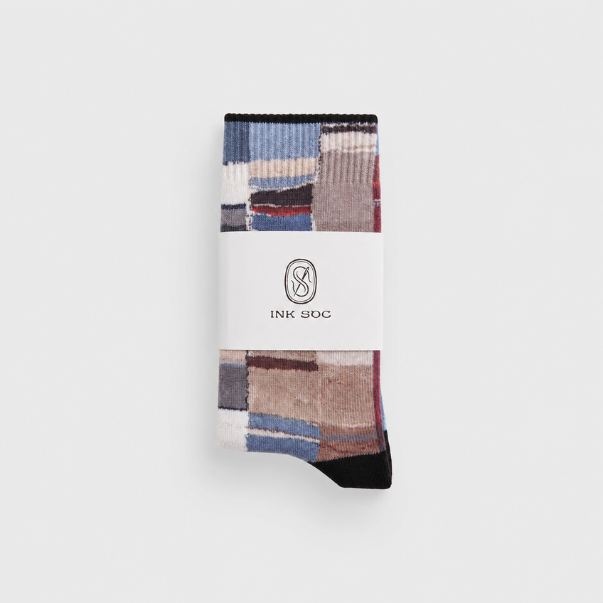 Patchwork Field Everyday Socks — Slate Earth