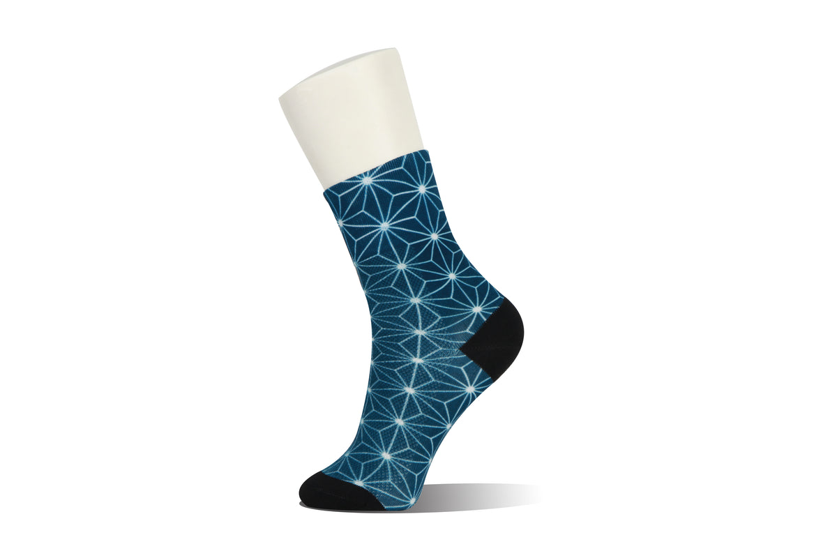 Sashiko Printed Bike Socks
