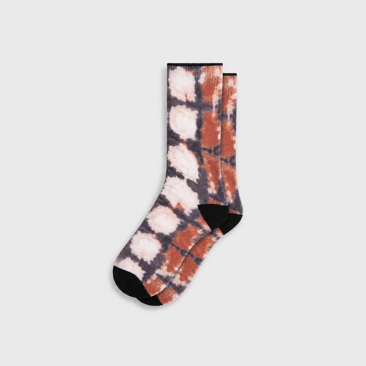 Soft Ikat Everyday Socks — Cocoa Smoke