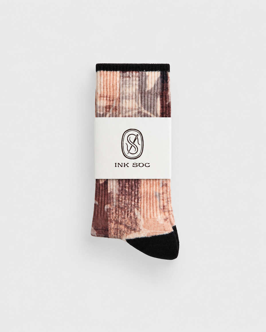 Vintage Vine Everyday Socks — Stone Taupe