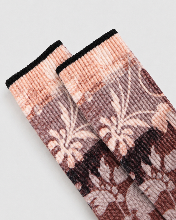 Vintage Vine Everyday Socks — Stone Taupe