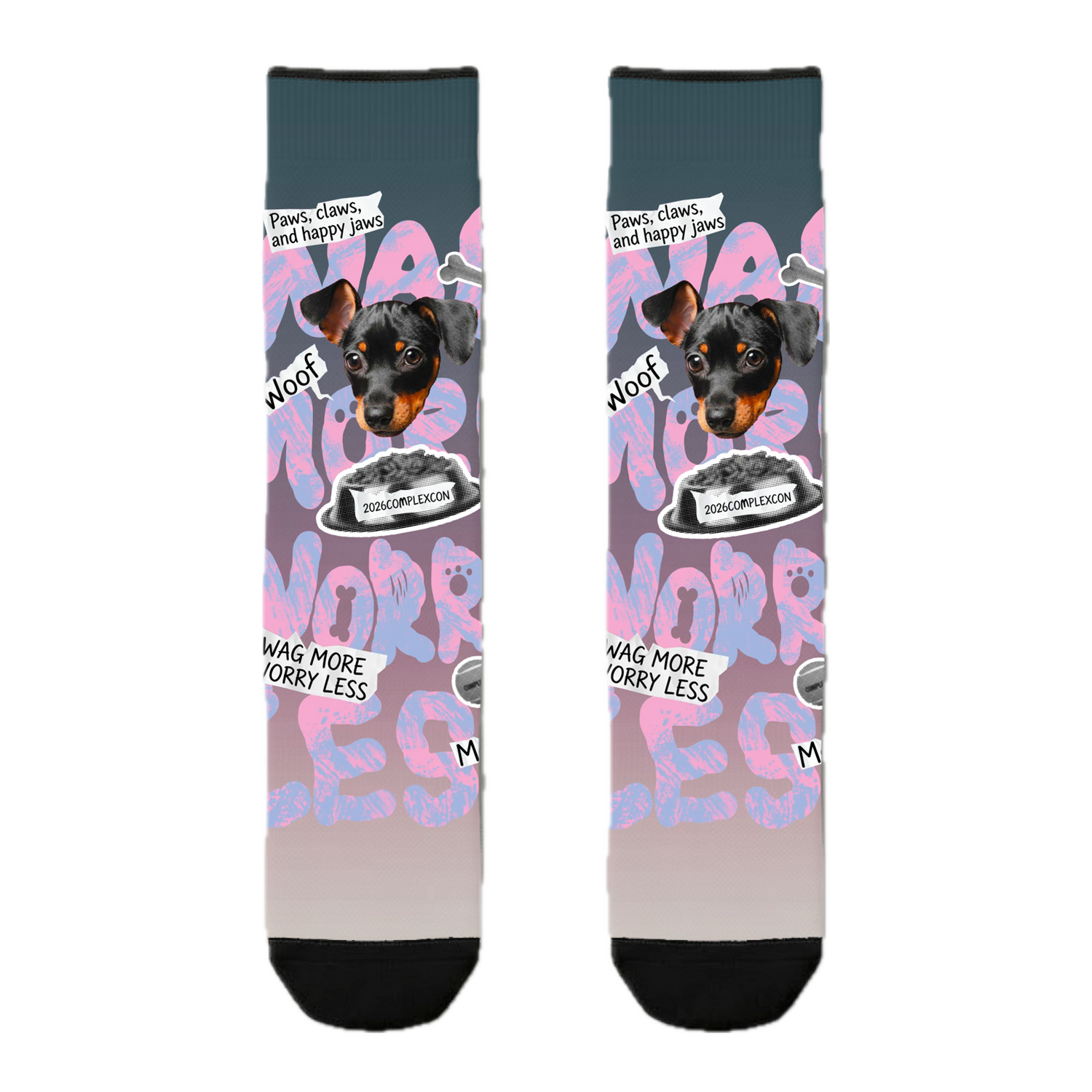 ComplexCon Custom Wag More Socks
