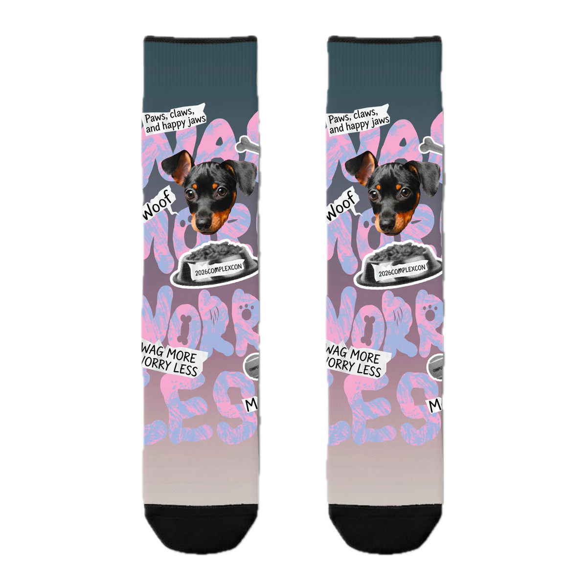 ComplexCon Custom Wag More Socks
