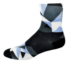 Get your own pair of printed bike socks for your next ride!  Our bike socks is knitted with a super-fine Coolmax Core Spun yarn, and features a seamless toe, arch support, and reinforced heel and toe.