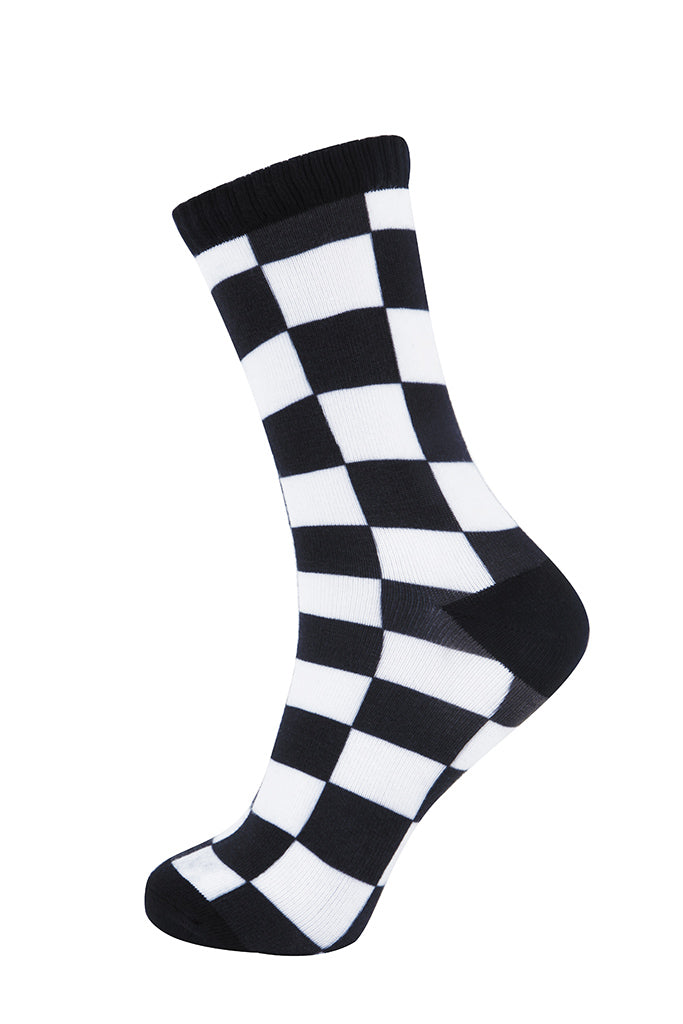 Checkers Printed Sock (2 Colors)