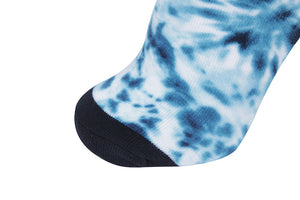 Blue Shibori Printed Sock