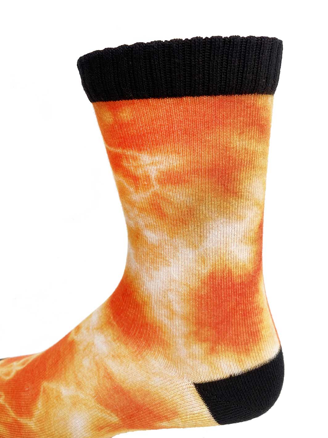 Fire Tie Dye Printed Sock