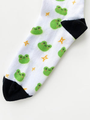 Frog Pattern Printed Sock