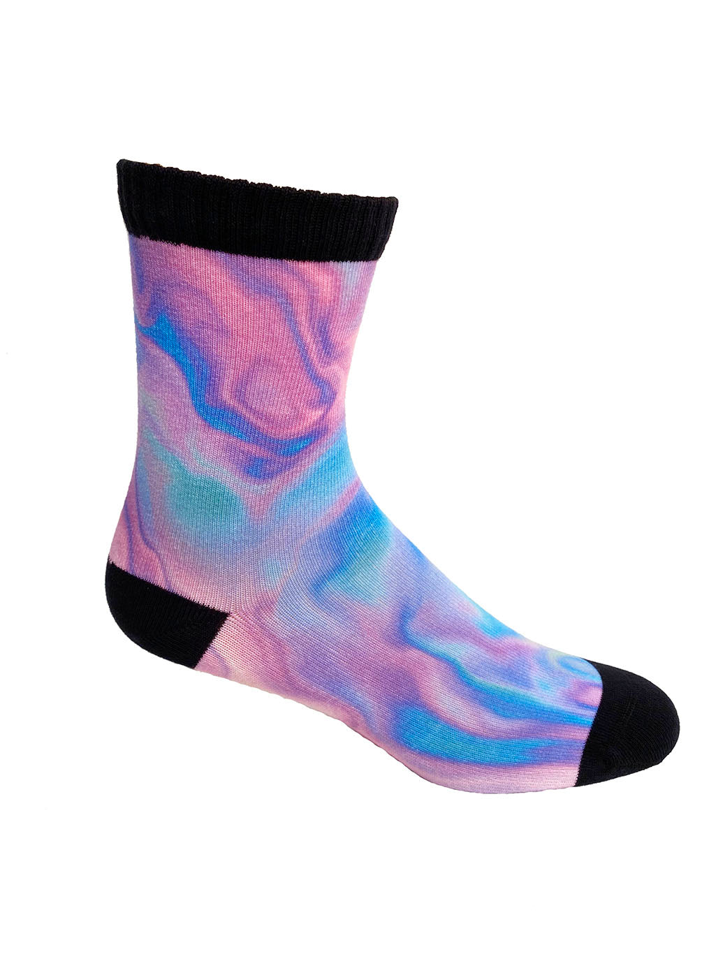 Holographic Liquid Marble Printed Sock