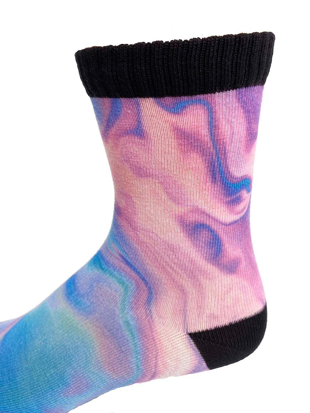 Holographic Liquid Marble Printed Sock