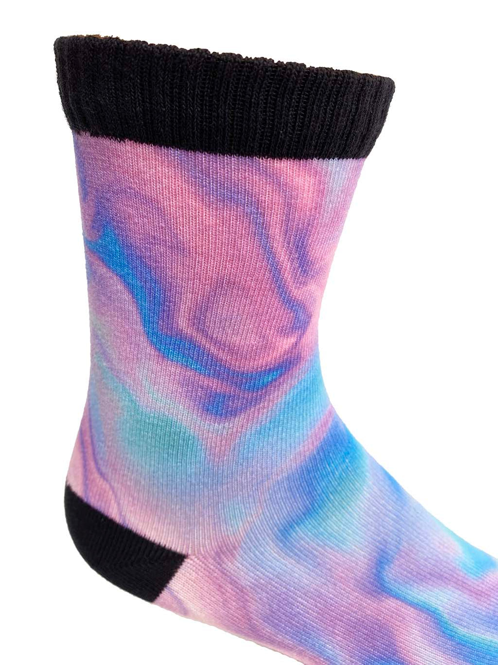 Holographic Liquid Marble Printed Sock