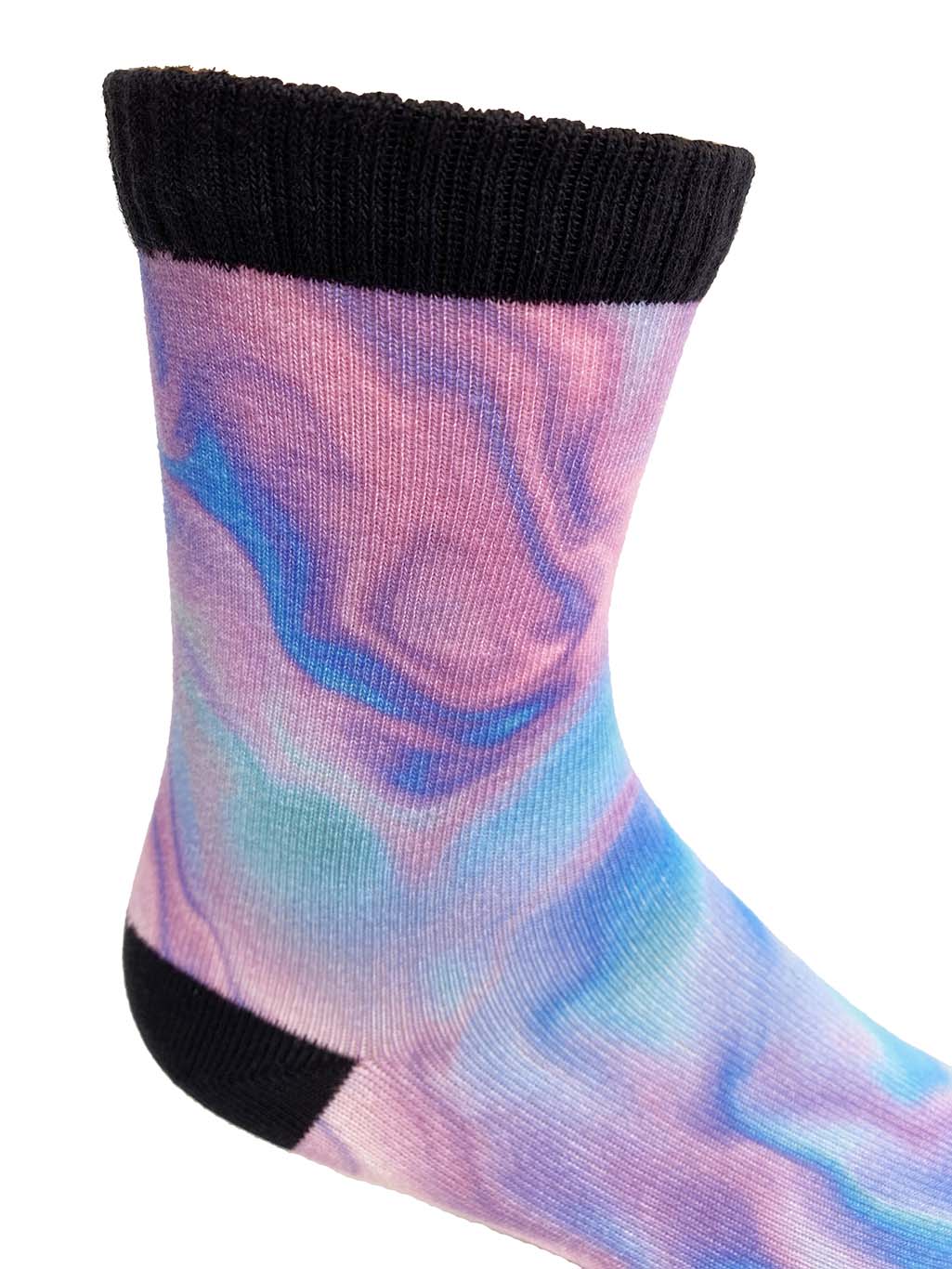 Holographic Liquid Marble Printed Sock