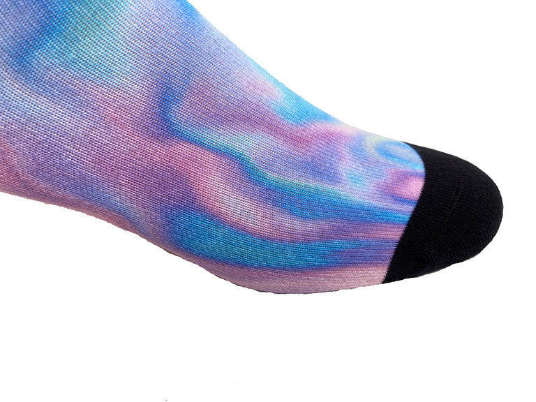 Holographic Liquid Marble Printed Sock