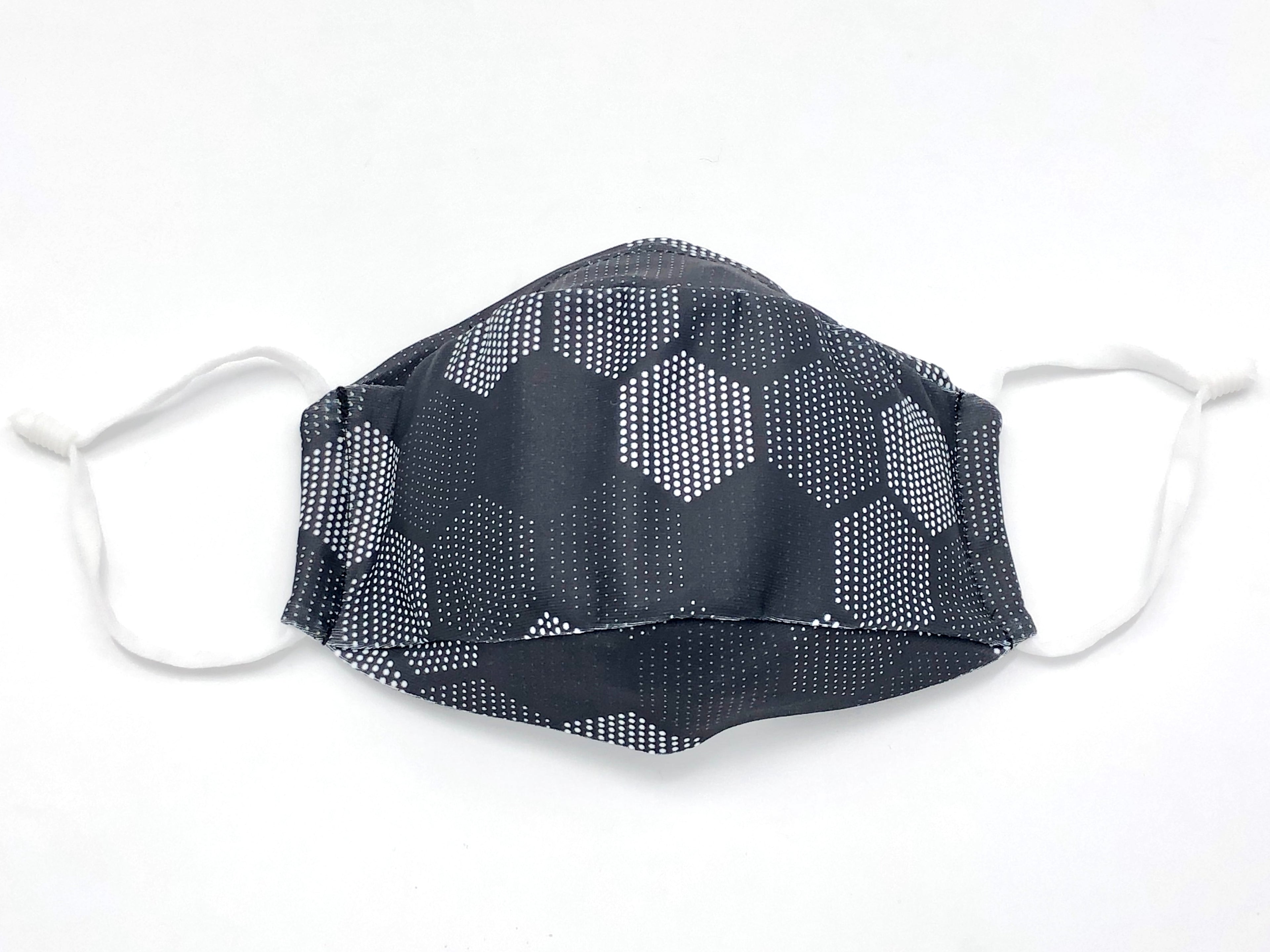 1 washable mask shell comes with 3 replaceable N95 comparable filters One N95 comparable filter may be used for 3-4 days; dispose of after each use Tight-knit polyester outer layer with anti-microbial treatment Inner cotton layer to keep skin dry and comfortable Fits your face with enough volume to breathe Flexible wire nose strip Comfortable, adjustable ear loop straps Protects the wearer from airborne and liquid particles