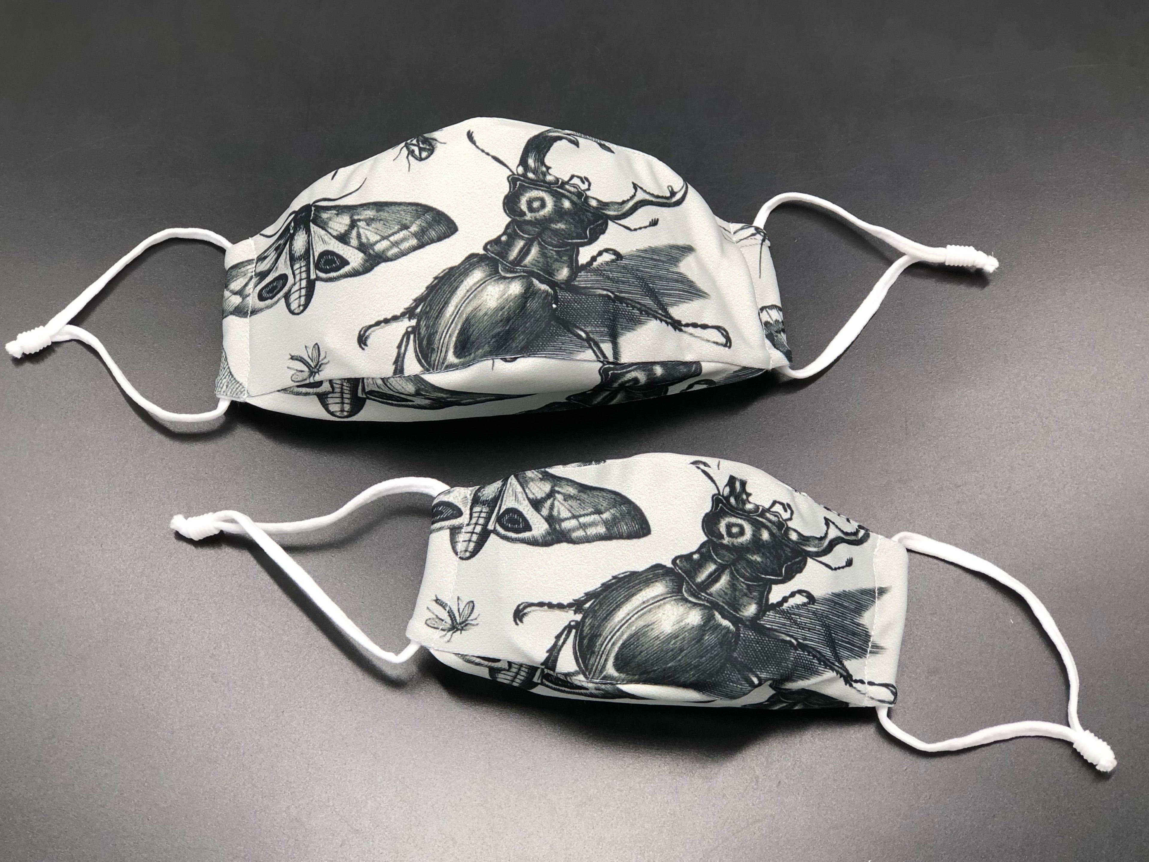 1 washable mask shell comes with 3 replaceable N95 comparable filters One N95 comparable filter may be used for 3-4 days; dispose of after each use Tight-knit polyester outer layer with anti-microbial treatment Inner cotton layer to keep skin dry and comfortable Fits your face with enough volume to breathe Flexible wire nose strip Comfortable, adjustable ear loop straps Protects the wearer from airborne and liquid particles