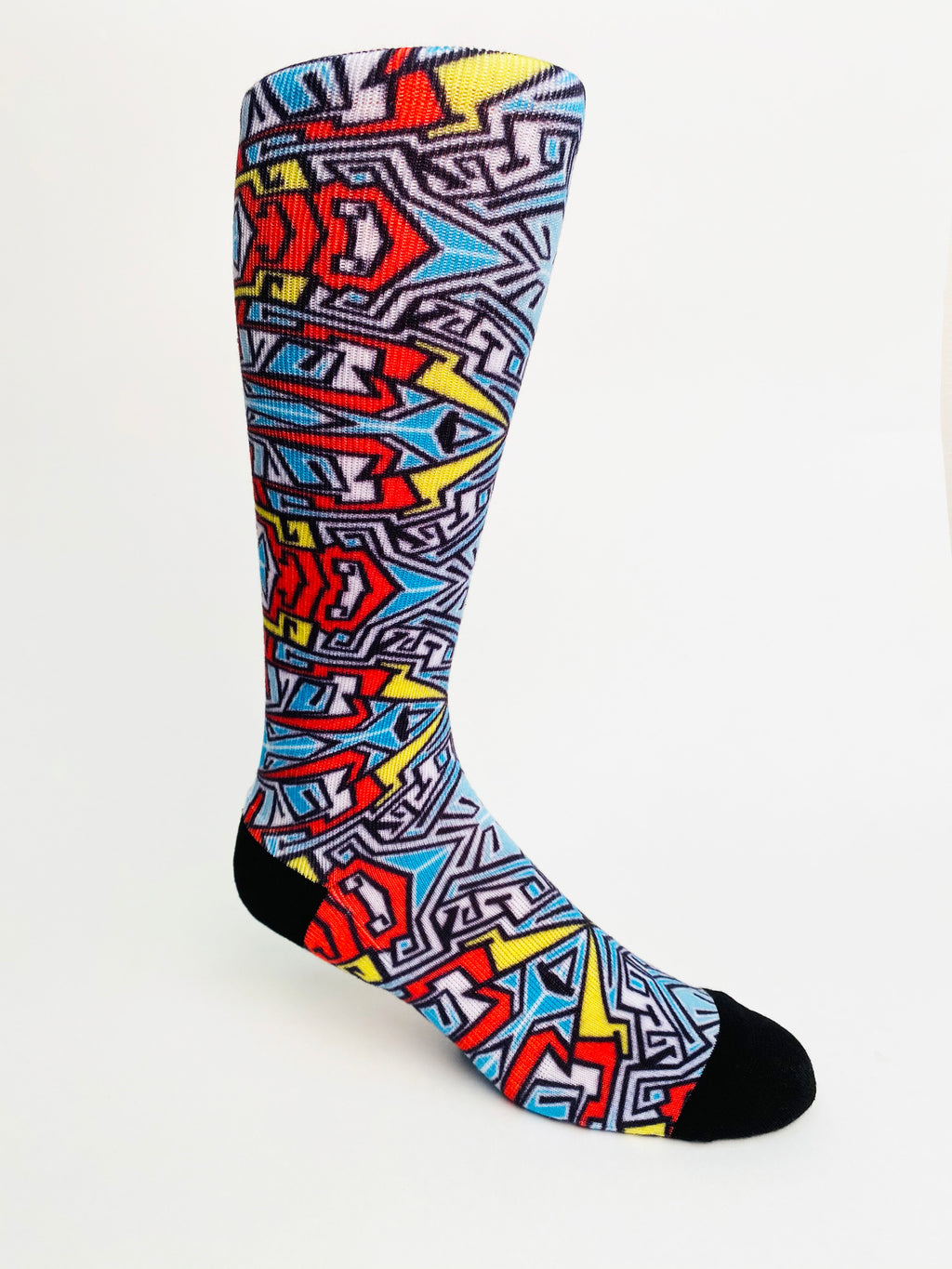 Geometric Printed Bike Sock